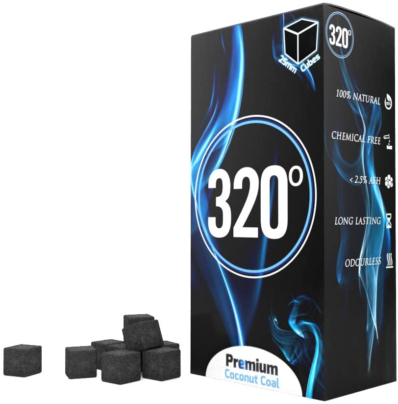 Charbons EL-BADIA 320° Cubes 26mm 20kg