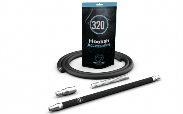 320 carbon hookah hose handle black