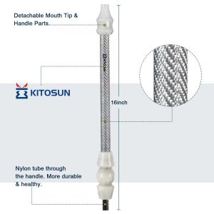 Kitosun K-hose carbon fibre & resin Tymber Hookah Handle