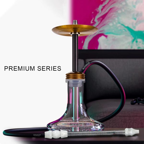 Kitosun Rano stainless & carbon fibre hookah shisha